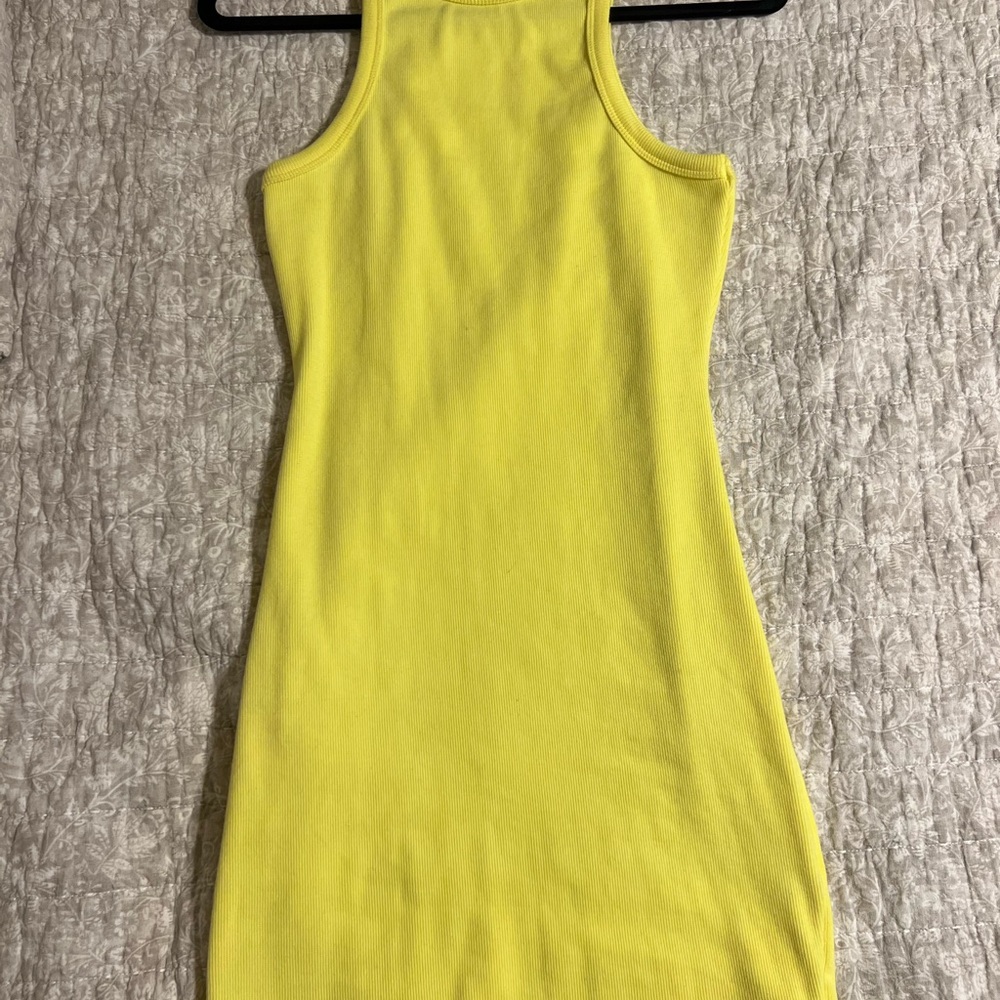 Fashion Nova Yellow Midi Dress